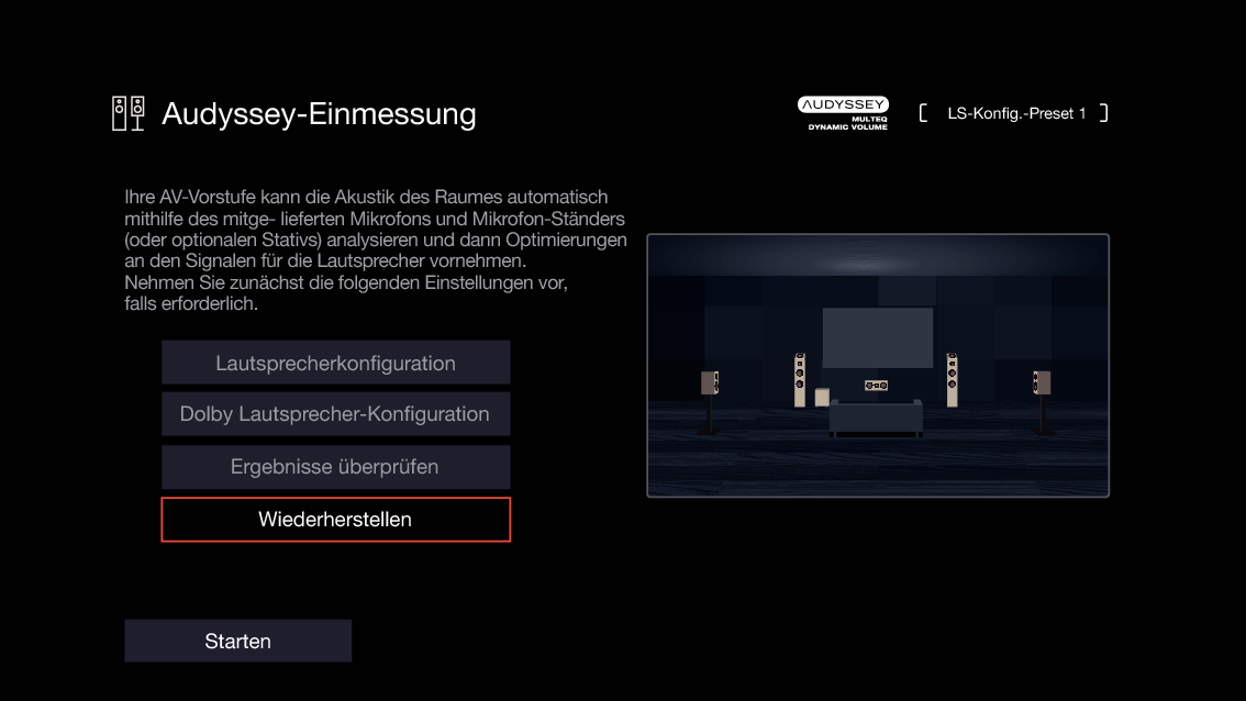 GUI AudysseySetup S77